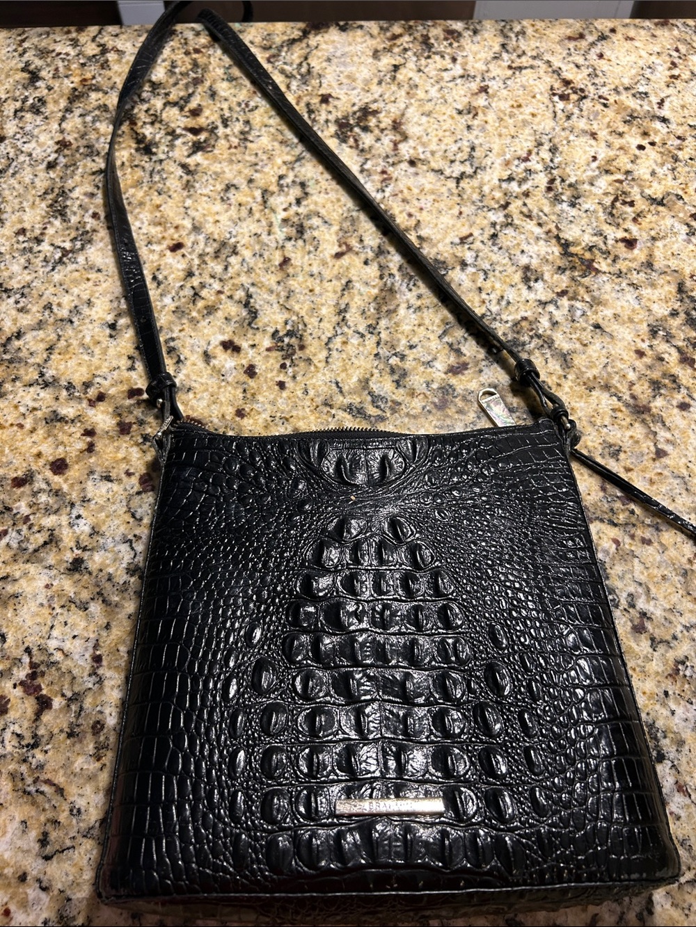 Brahmin black crossbody bag